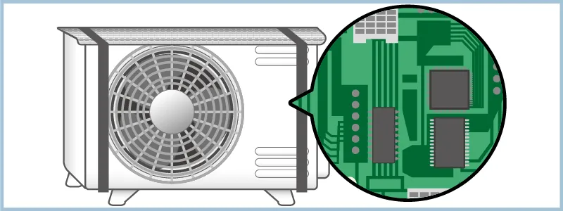 室外機器の基板保護